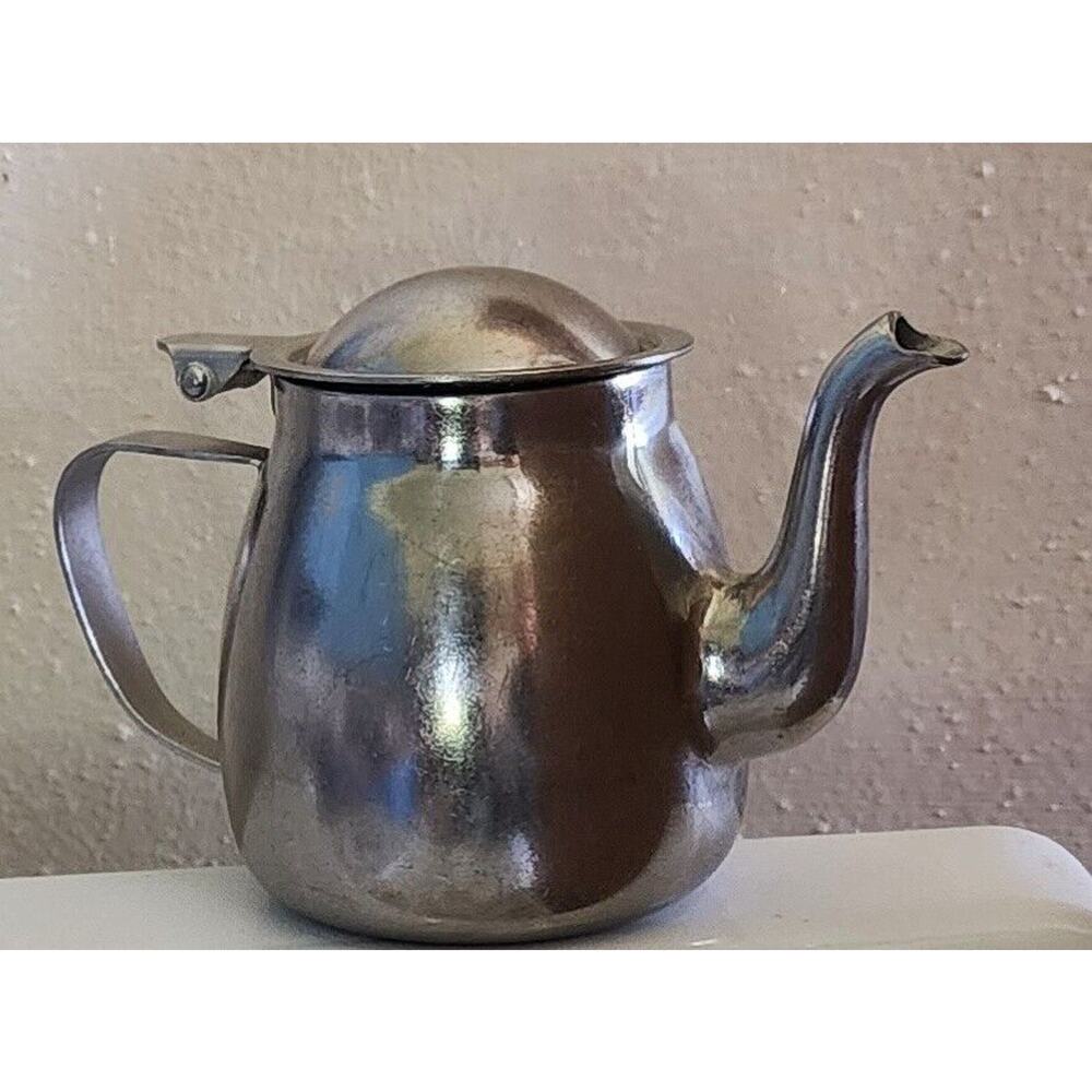 1962 Stainless Steel Hotel Individual Tea Pot / Creamer POLAR Type 18-8 See Pic